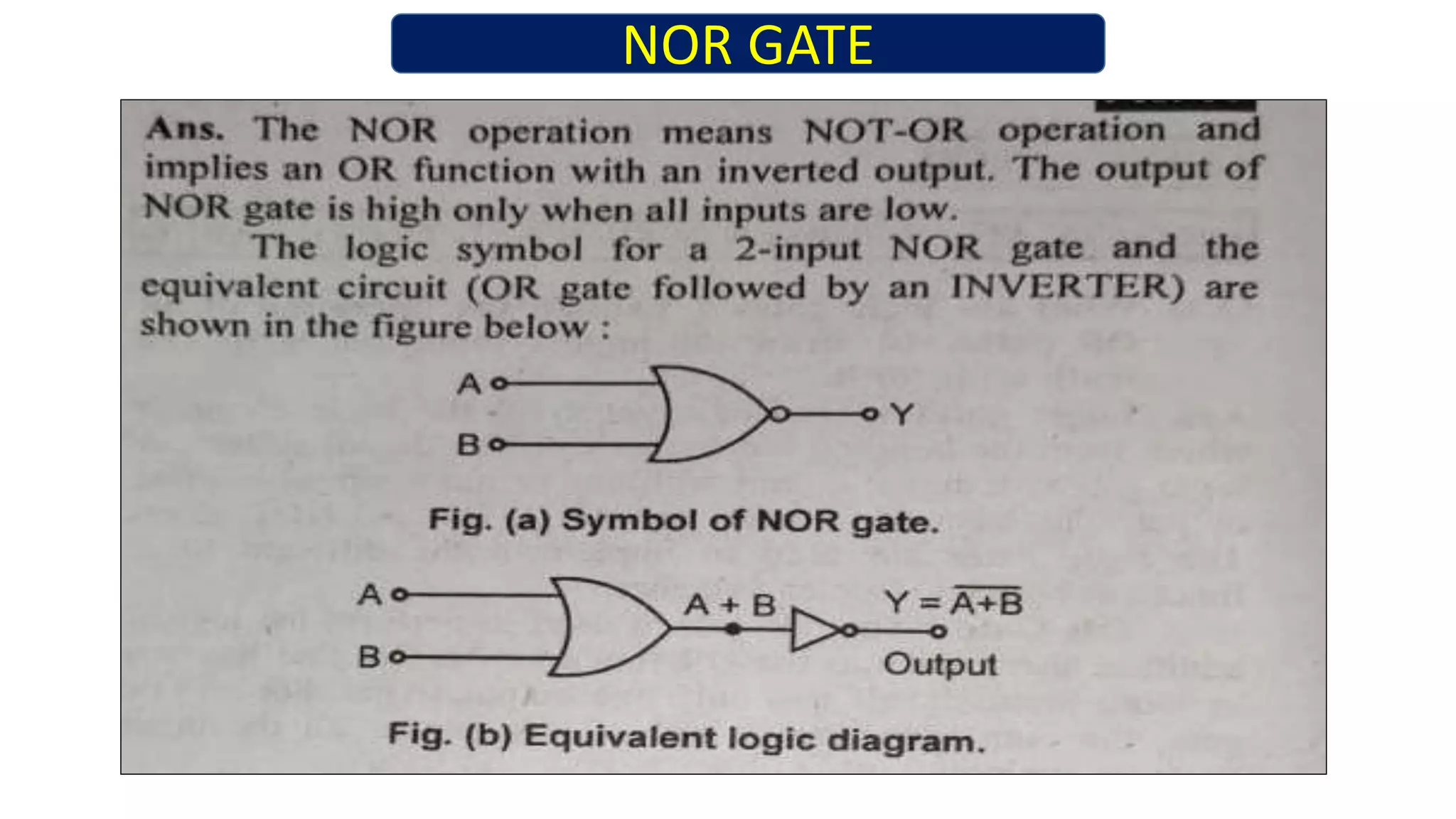 NAND GATE AND NOR GATE IN HINDI |UNIVERSAL GATES|TRUTH TABLE AND LOGIC ...