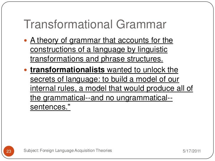 Universal grammar