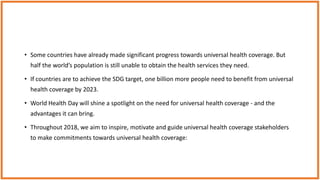 Universal health coverage
