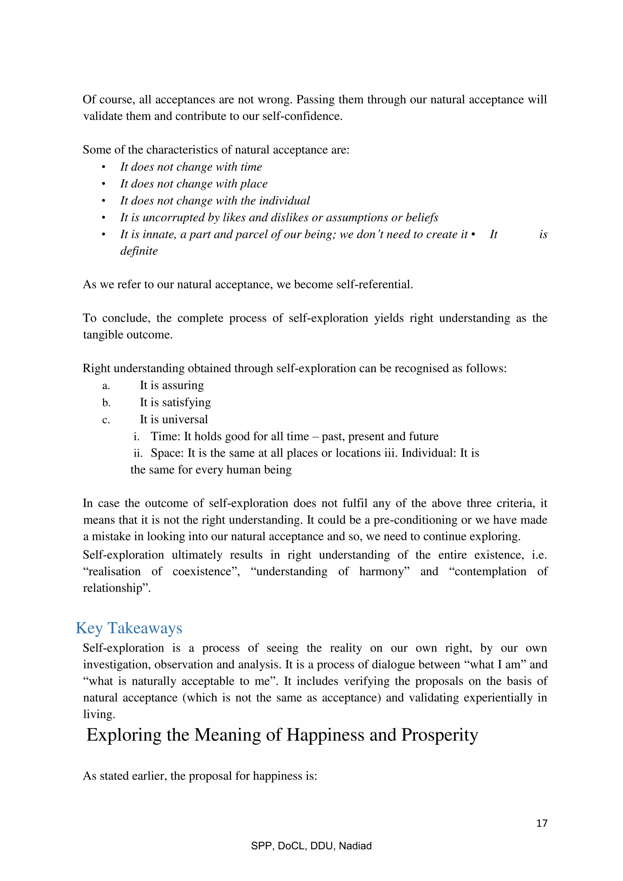 Universal Human Values Reading Material Pdf