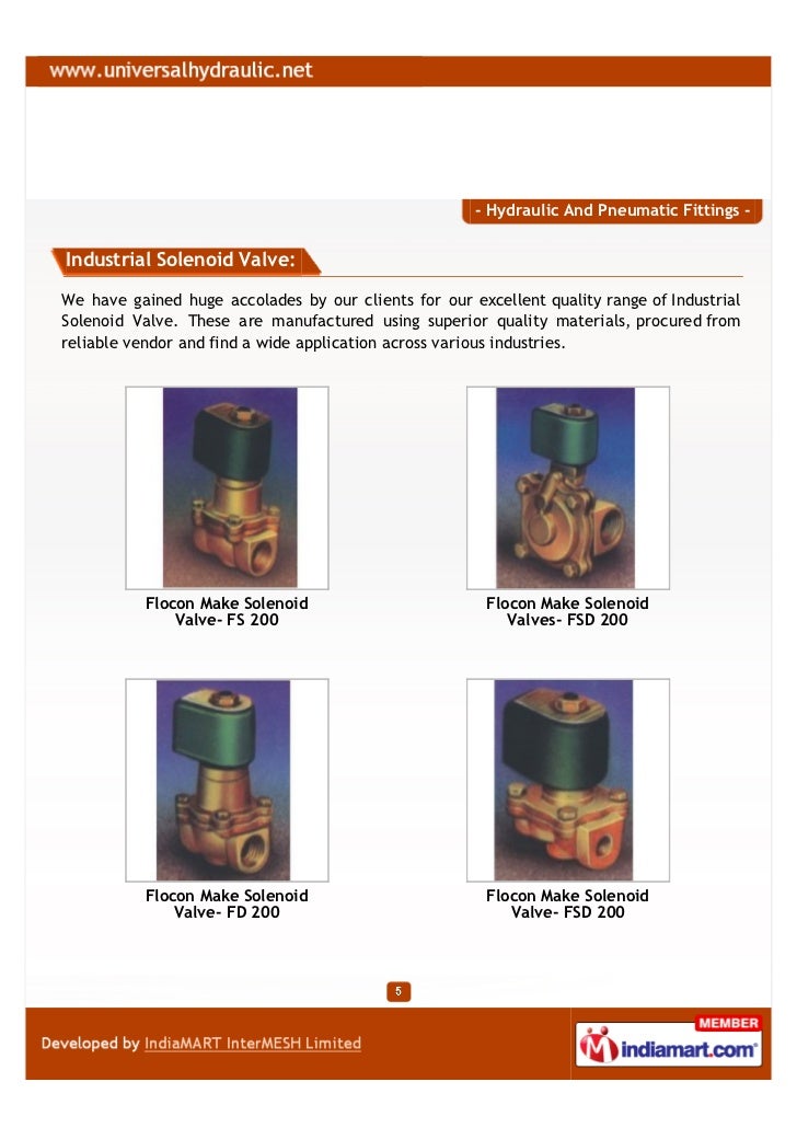 Universal Hydraulics & Pneumatics, Chennai, Hydraulic And Pneumatic F…