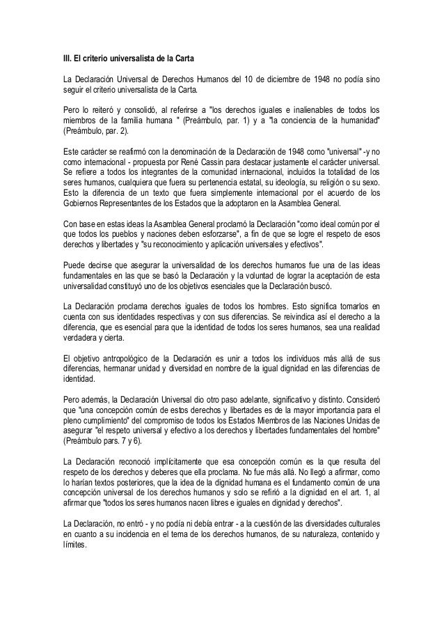Carta De Derechos Humanos Onu