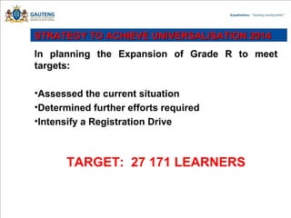 Universalisation of grade r | PPT