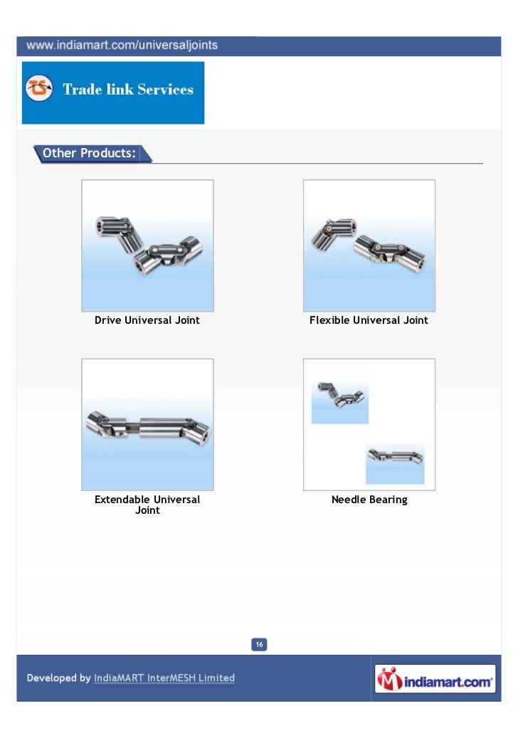 Tradelink Services, Chennai, Precision Universal Joints