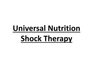 Universal Nutrition
Shock Therapy
 