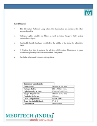 Operating Light | PDF