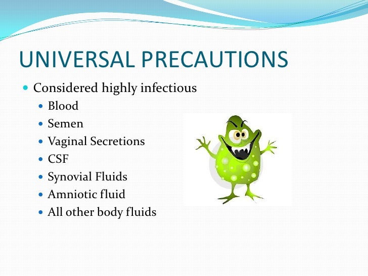 Universal precautions