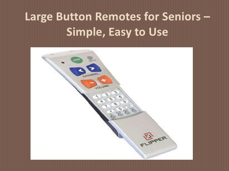 senior tv remote