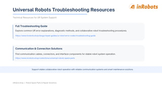 Universal Robots Common Fault Codes Guide | PDF