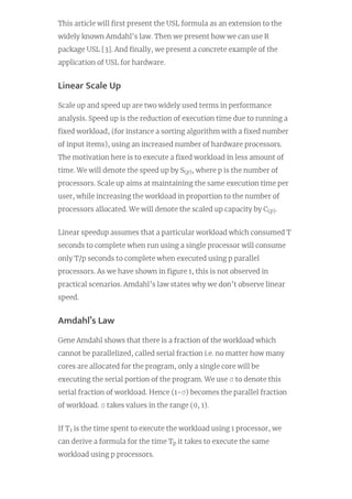 Universal Scalability Law (USL) | PDF