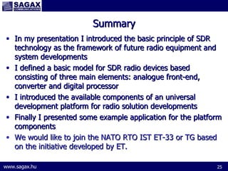 Universal software defined radio development platform | PPT