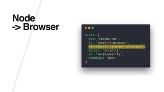 Node
-> Browser
 