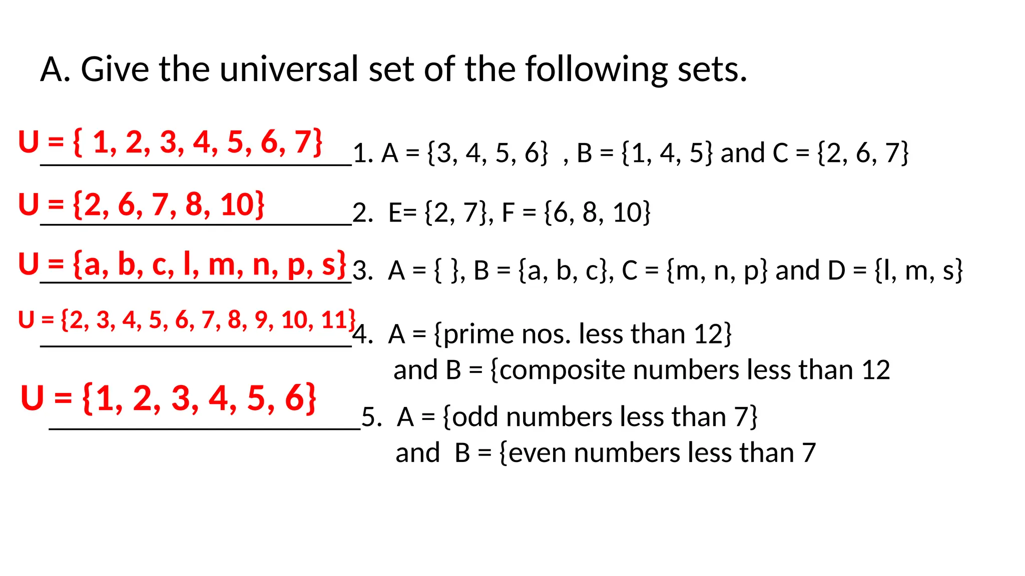 UNIVERSAL SETS AND SUBSETS Grade 7 1st Quarter.pptx