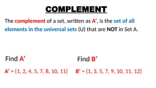 UNIVERSAL SETS AND SUBSETS Grade 7 1st Quarter.pptx
