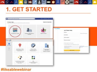 1. GET STARTED
#likeablewebinar
 