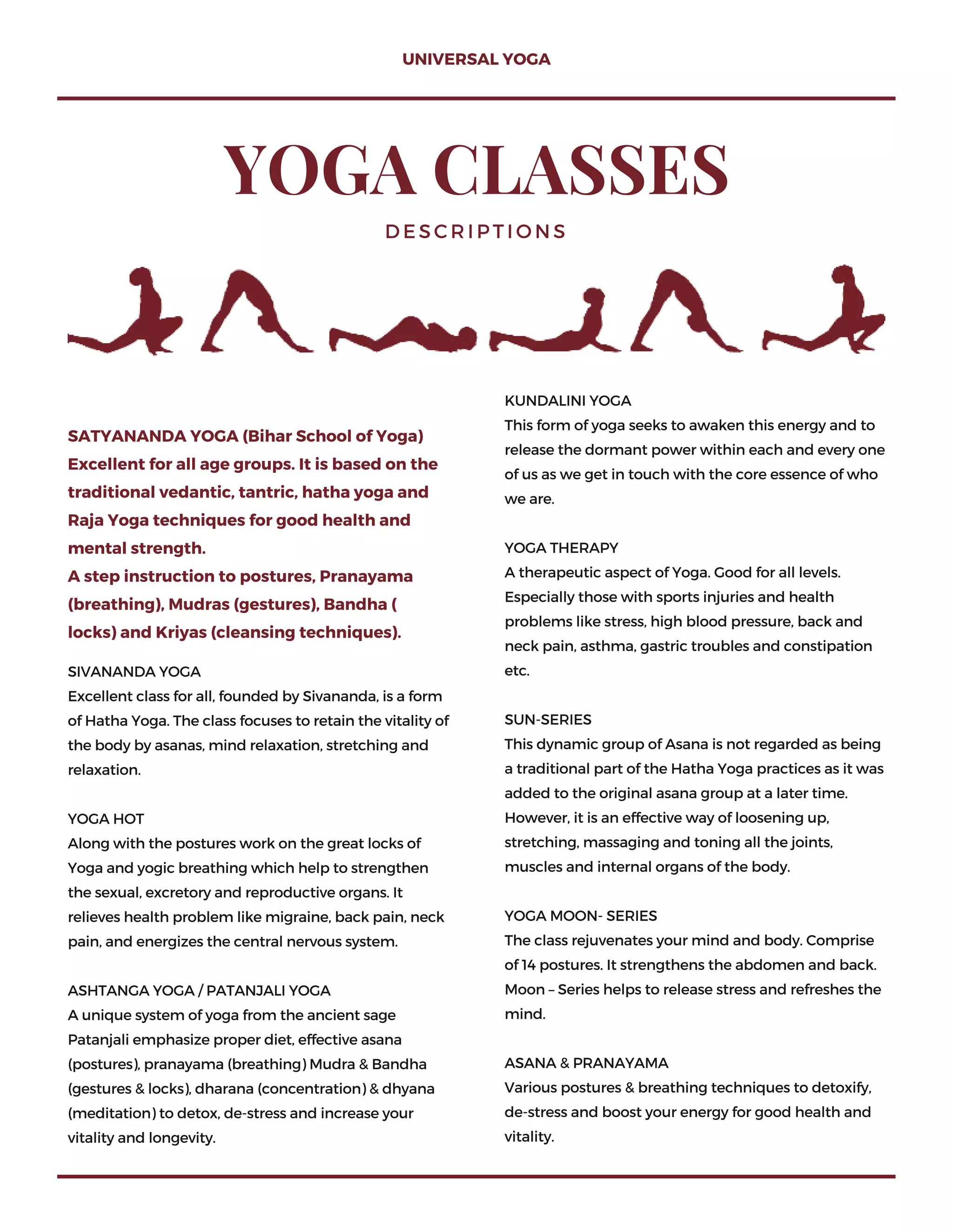 Universal yoga catalog 2016 PDF
