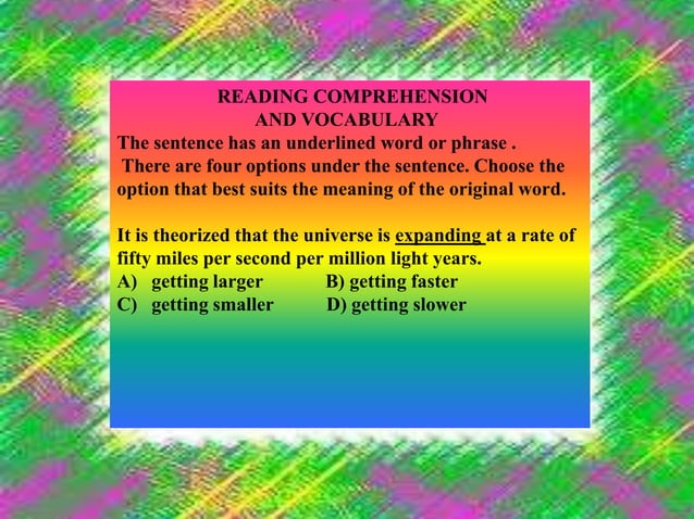 TOEFL VOCABULARY PPT