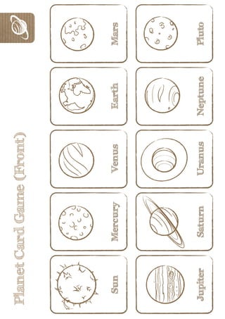 Planet Card Game (Front)
 