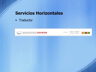 Servicios Horizontales Traductor 