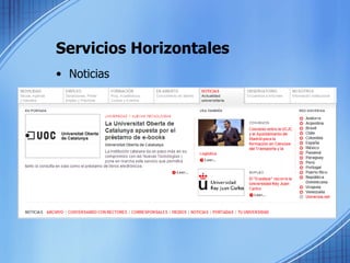 Servicios Horizontales Noticias 