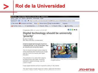 Rol de la Universidad 