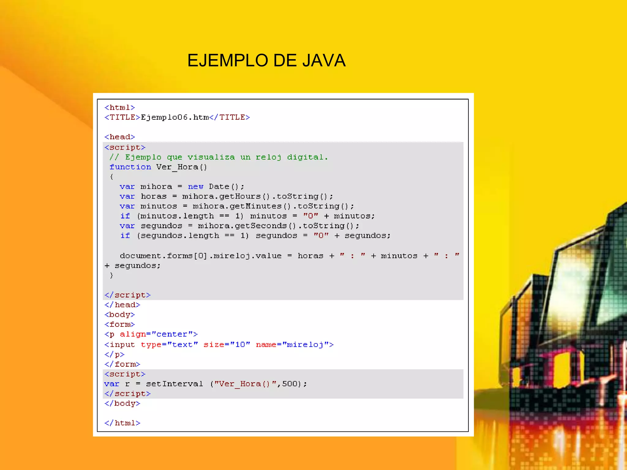 EJEMPLO DE JAVA
 