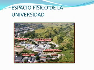 ESPACIO FISICO DE LA
UNIVERSIDAD
 