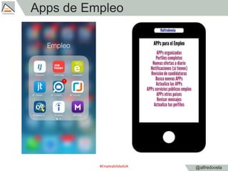 @alfredovela
Apps de Empleo
#EmpleabilidadUA
 