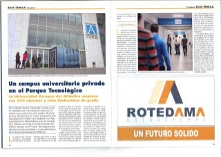 Universidad Europea del Atlántico: Cantabria Económica publica reportaje sobre UNEATLANTICO