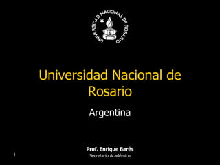 Universidad Nacional de Rosario Argentina 