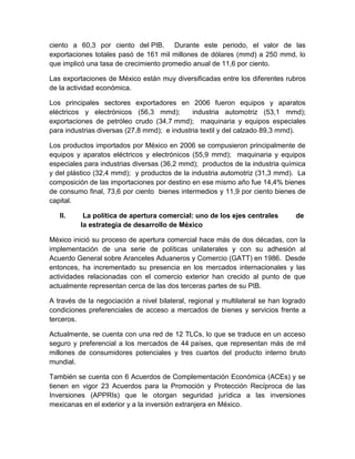 NAFTA y politca comercial de mexico