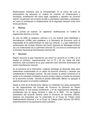 NAFTA y politca comercial de mexico