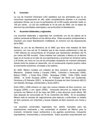 NAFTA y politca comercial de mexico