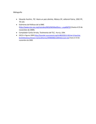 NAFTA y politca comercial de mexico