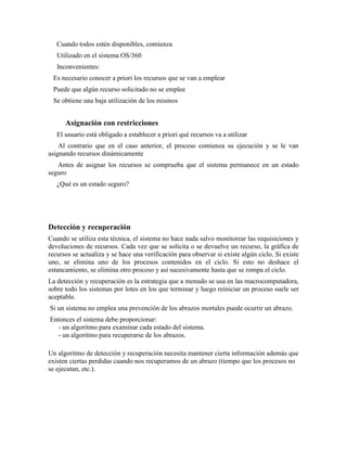 deadlok- interbloqueos