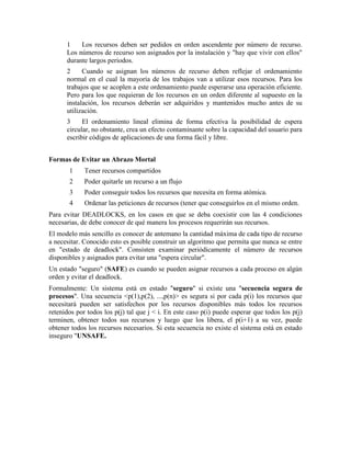 deadlok- interbloqueos