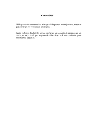 deadlok- interbloqueos