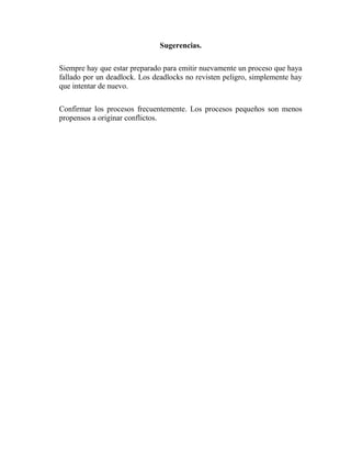 deadlok- interbloqueos