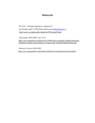 deadlok- interbloqueos