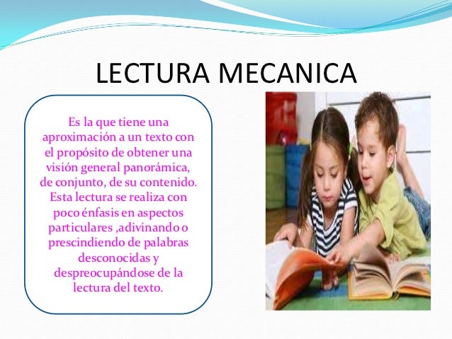 TIPOS DE LECTURA