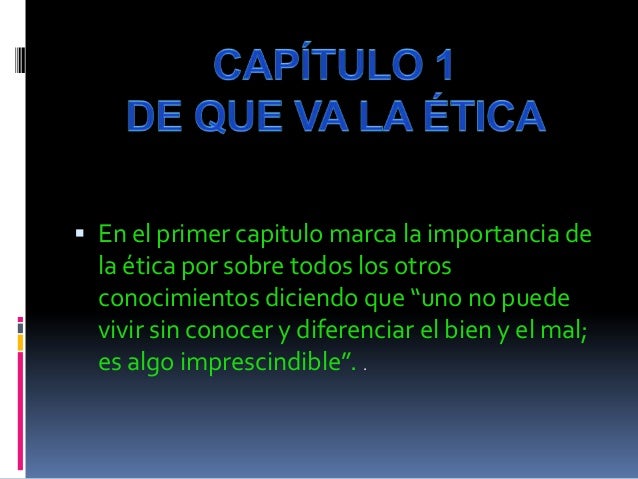 ETICA PARA AMADOR POR RUDY OÑA