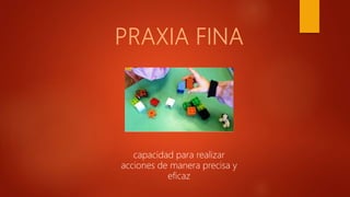 capacidad para realizar
acciones de manera precisa y
eficaz
 