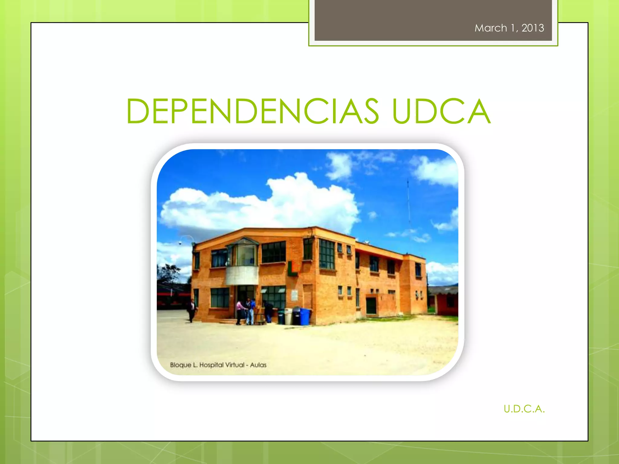 Universidad de ciencias aplicadas y ambientales PPT