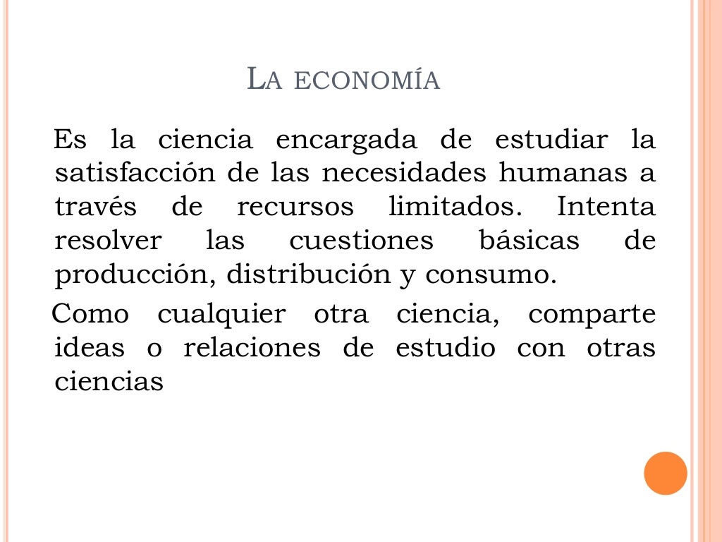 Ciencias que se relacionan con la economía