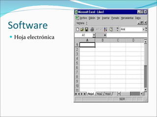 Software Hoja electrónica 