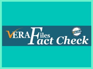 Vera Files Fact Checking: A Guide to Debunking Falsehoods and Fake News ...