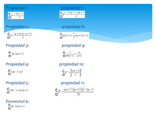Propiedad 1: propiedad 7:
Propiedad 2: propiedad 8:
Propiedad 3: propiedad 9:
Propiedad 4: propiedad 10:
Propiedad 5: propiedad 11:
Propiedad 6:
 