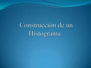 Construcción de un Histograma