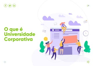 ¡
O que é
Universidade
Corporativa
7
 