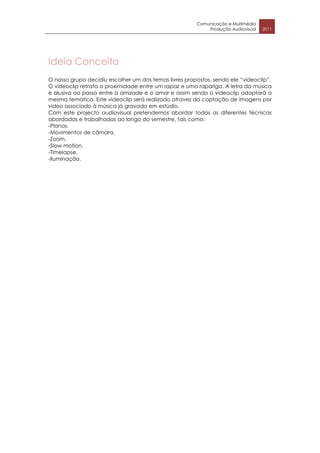 Dossier de produção